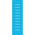 Teacher Created Resources Aqua Polka Dots 10 Pocket File Storage Pocket Chart, 14in. x 46.5in. 20738